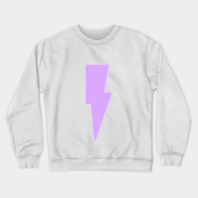 Purple Lightning Bolt Crewneck Sweatshirt by hcohen2000